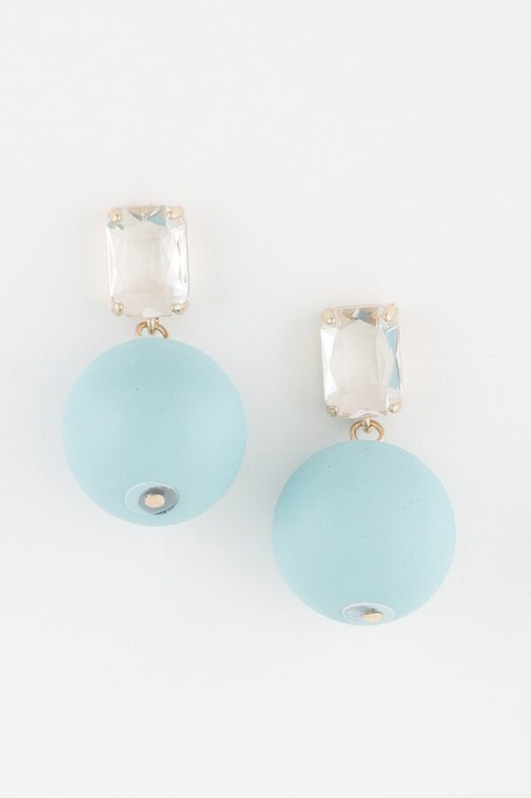 Solid Bead Drop Earrings – Polished Minimal Drop
