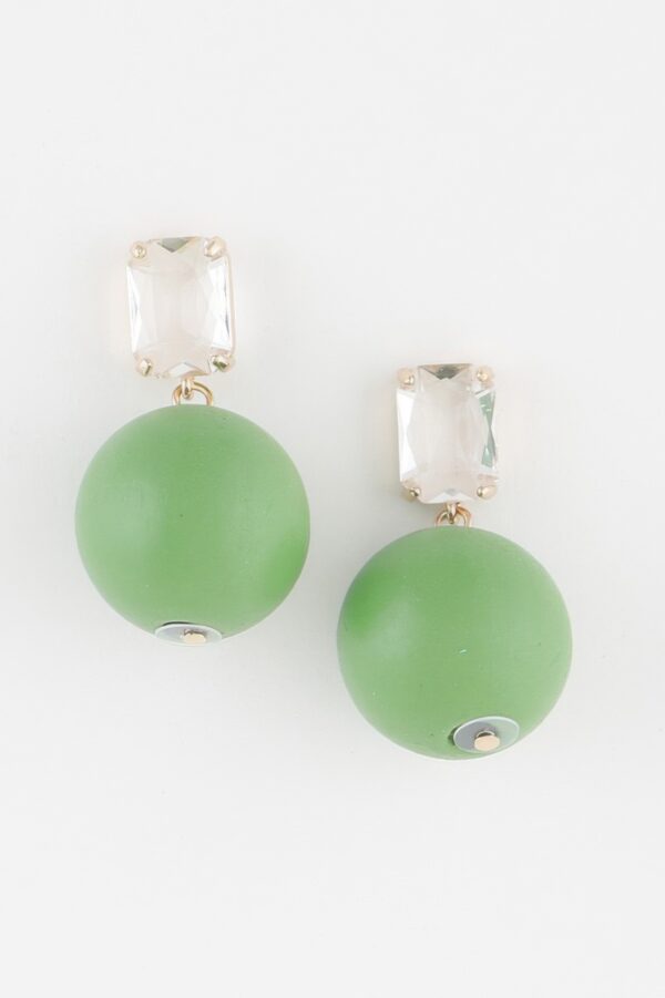 Solid Bead Drop Earrings – Polished Minimal Drop