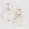 Solid Bead Drop Earrings – Polished Minimal Drop