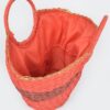 Two-Tone Straw Tote Bag – Structured Beach Tote