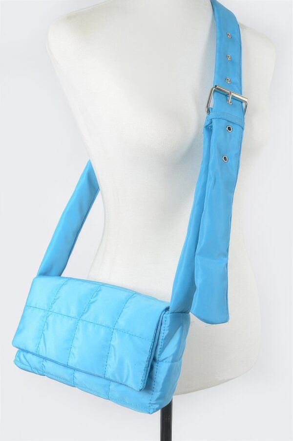 Nylon Padded Crossbody Bag – Sporty Padded Design