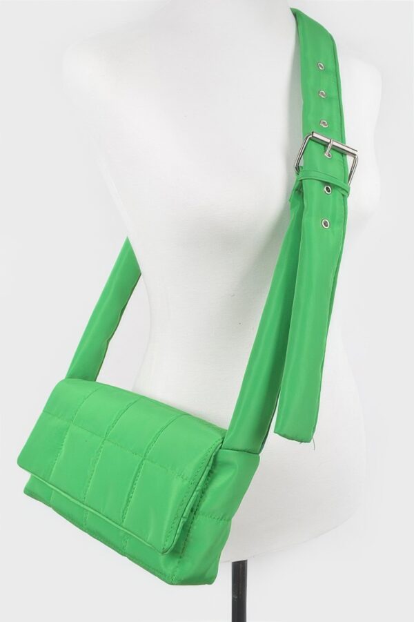 Nylon Padded Crossbody Bag – Sporty Padded Design