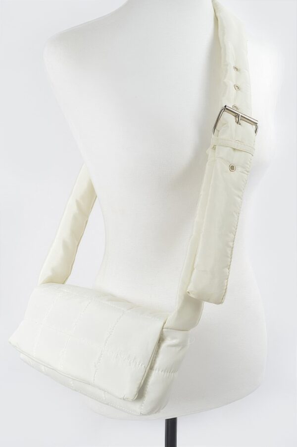 Nylon Padded Crossbody Bag – Sporty Padded Design