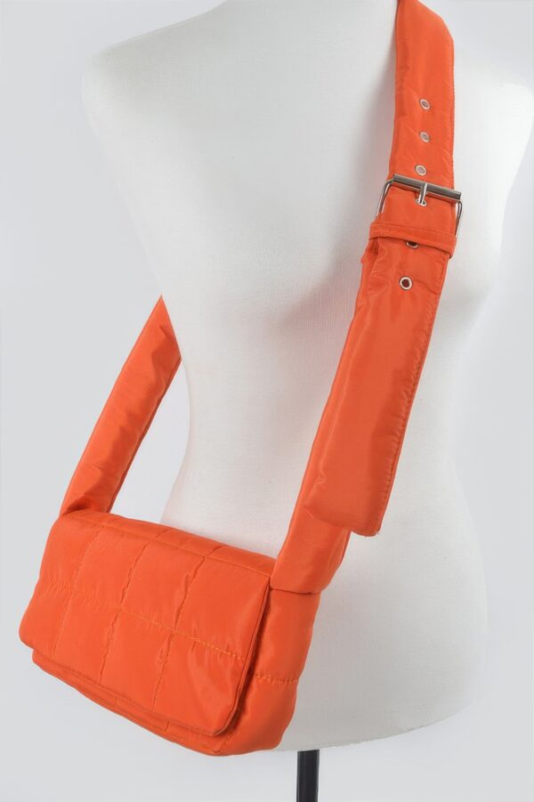 Nylon Padded Crossbody Bag – Sporty Padded Design