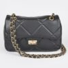 Wide Quilted Shoulder Bag – Structured PU