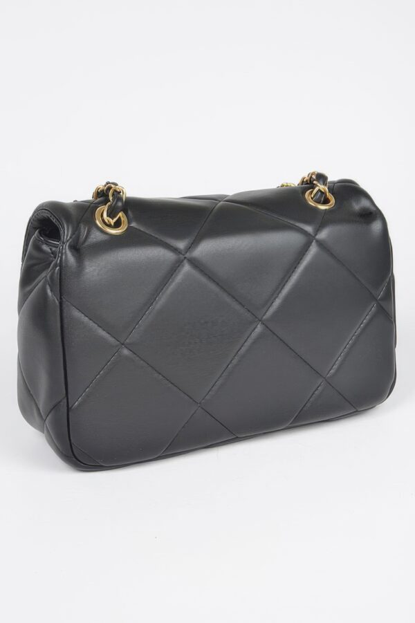 Wide Quilted Shoulder Bag – Structured PU