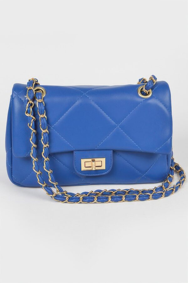 Wide Quilted Shoulder Bag – Structured PU