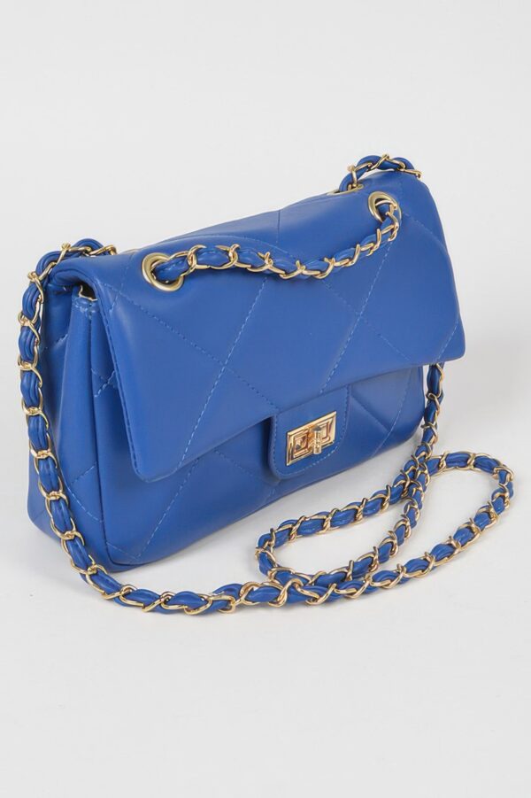 Wide Quilted Shoulder Bag – Structured PU