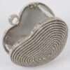 Rhinestone Heart-Shaped Party Clutch