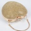 Rhinestone Heart-Shaped Party Clutch