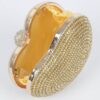 Rhinestone Heart-Shaped Party Clutch