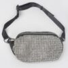 Rhinestone Mesh Fanny Pack – Straw Waist Bag