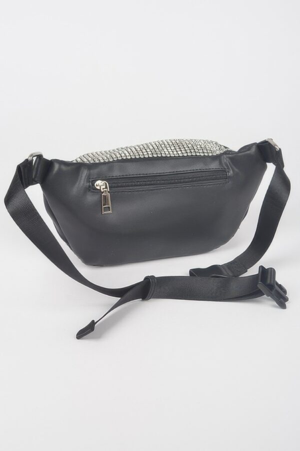 Rhinestone Mesh Fanny Pack – Straw Waist Bag