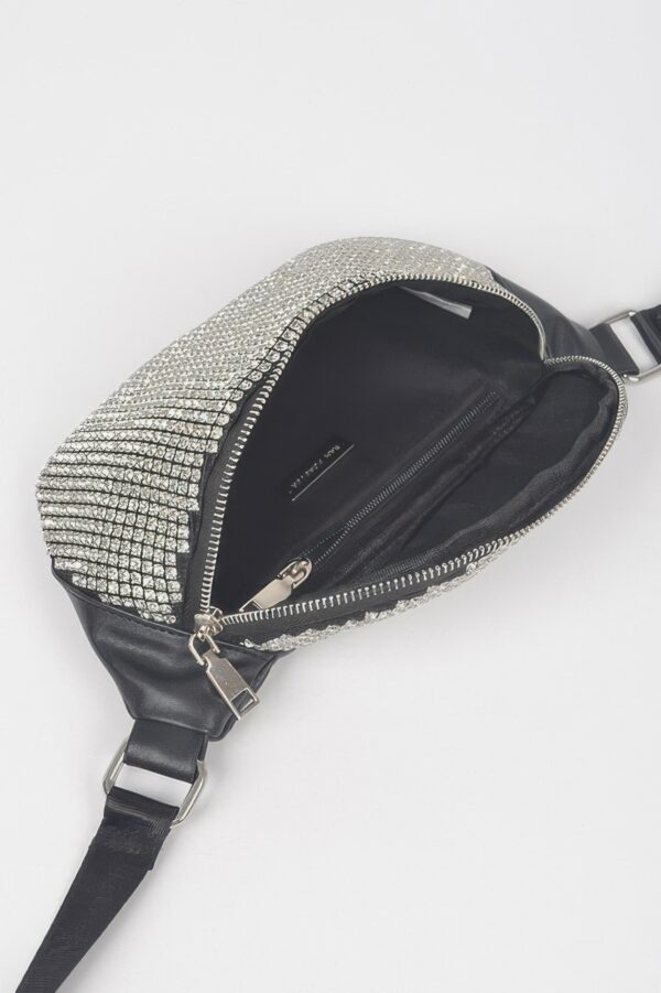 Rhinestone Mesh Fanny Pack – Straw Waist Bag