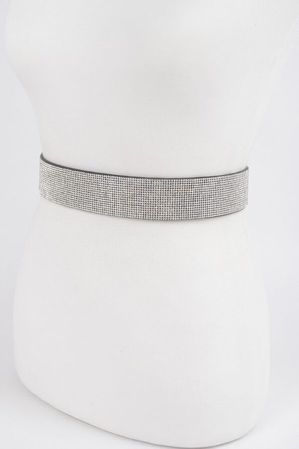 Full Rhinestone Waist Belt – 1.5 inch Crystal Band