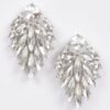 Leaf Dangle Gem Earrings – Delicate Leaf Silhouette