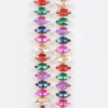 Long Stringed Gem Drop Earrings – Elongated Sparkle