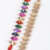 Long Stringed Gem Drop Earrings – Elongated Sparkle