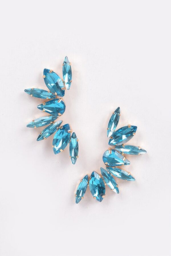 Rhinestone Earrings – Sparkling Accent (2.25 x 1.75 in)