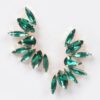 Rhinestone Earrings – Sparkling Accent (2.25 x 1.75 in)