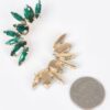 Rhinestone Earrings – Sparkling Accent (2.25 x 1.75 in)