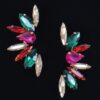 Rhinestone Earrings – Sparkling Accent (2.25 x 1.75 in)