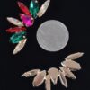 Rhinestone Earrings – Sparkling Accent (2.25 x 1.75 in)
