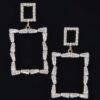 Multi Rhinestone Dangle Earrings – Polished Layered Drop