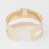 Double Hammered Open Cuff Bracelet – Textured Finish