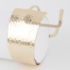 Double-Hammered Negative Space Open Cuff Bracelet