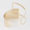 Double-Hammered Negative Space Open Cuff Bracelet