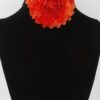 Layered Petal Choker Necklace – Floral Texture