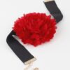 Layered Petal Choker Necklace – Floral Texture