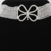 Butterfly Choker Necklace with Jeweled Accent