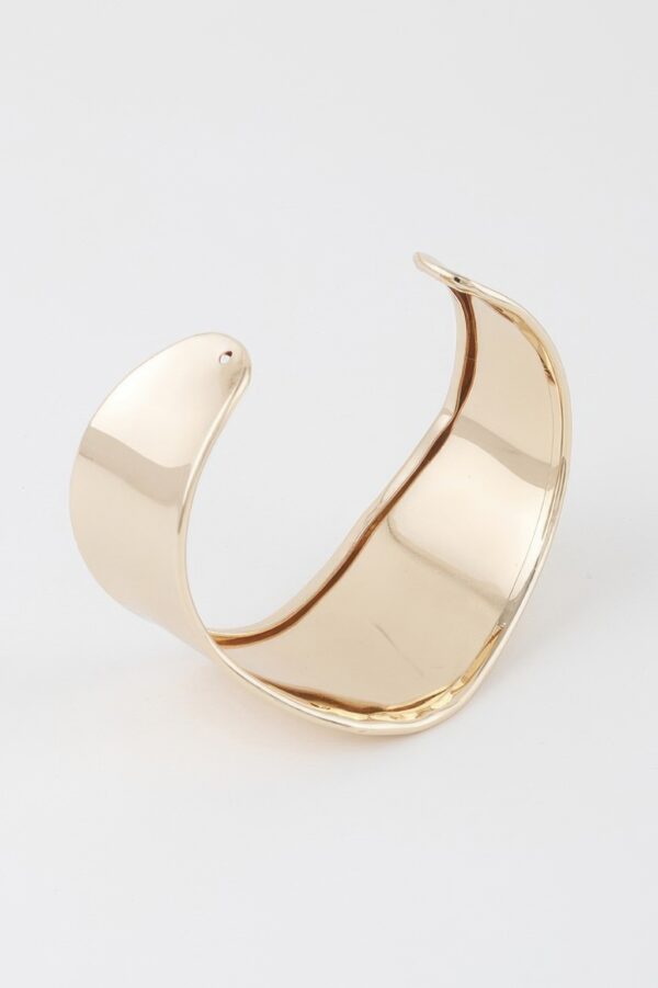 Minimal Abstract Sculptural Cuff Bracelet