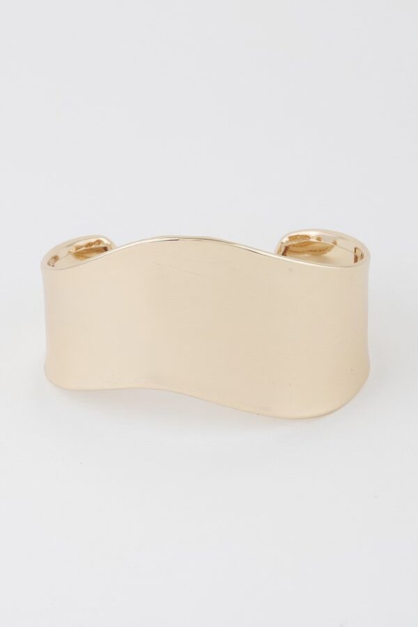 Minimal Abstract Sculptural Cuff Bracelet