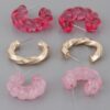 Twisted Hoop Earrings Set – Intertwined Mini Hoops