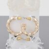 Twisted Hoop Earrings Set – Intertwined Mini Hoops