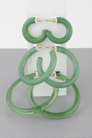 Multi Solid Hoop Earrings Set – 2in Bold Hoops