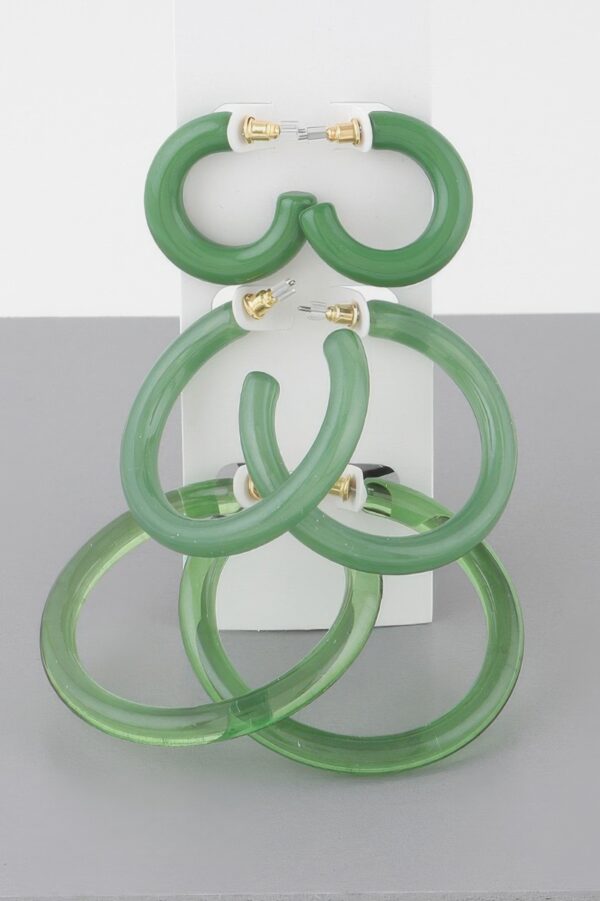 Multi Solid Hoop Earrings Set – 2in Bold Hoops