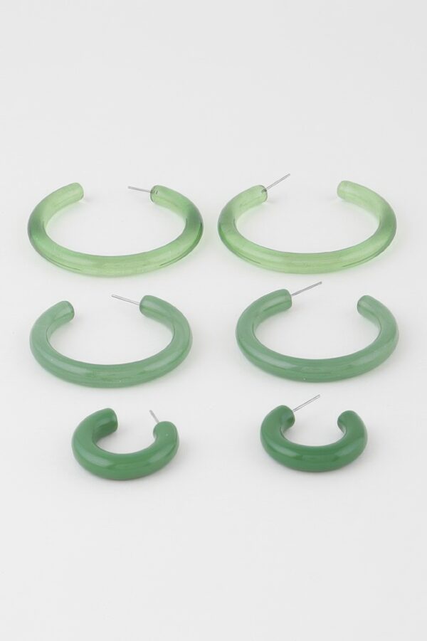 Multi Solid Hoop Earrings Set – 2in Bold Hoops