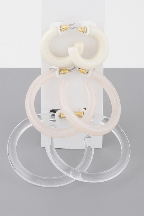 Multi Solid Hoop Earrings Set – 2in Bold Hoops