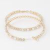 Jewel-Accented Hoop Earrings – Oversized 3.2 in