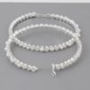Jewel-Accented Hoop Earrings – Oversized 3.2 in