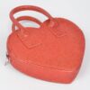 Metallic Heart Crossbody Bag – Structured Shine