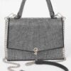 Hotfix Rhinestone Clutch – Structured Polyurethane Evening Bag