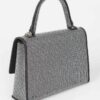 Hotfix Rhinestone Clutch – Structured Polyurethane Evening Bag