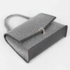 Hotfix Rhinestone Clutch – Structured Polyurethane Evening Bag