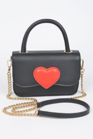 Vegan Top Handle Bag – Structured PU with Mixed Metal