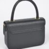 Vegan Top Handle Bag – Structured PU with Mixed Metal